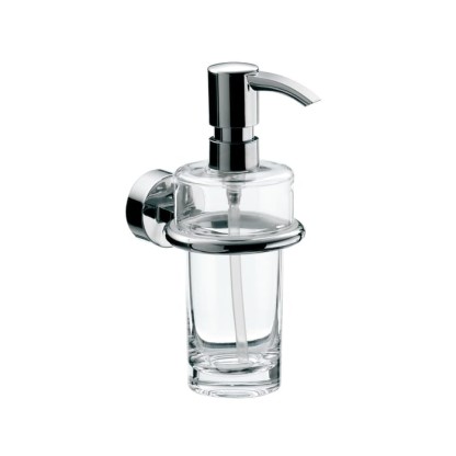 EMCO Rondo2 Дозатор для жидкого мыла прозрачное стекло, подвесной, цвет: хром