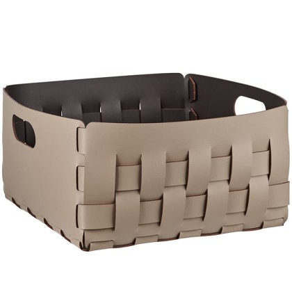 ADJ Корзинка Bottega, 35x35xH20 см., цвет: капучино/шоколад