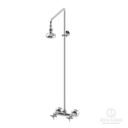 Stella Italica Душевой комплект 3283/301/314A-90: смеситель, штанга+верхний душ 90мм, цвет: хром