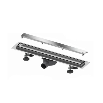 TECE Комплект TECElinus для монтажа дренажного канала 900мм с основой для плитки "tile" и панелью "steel" 2 в 1