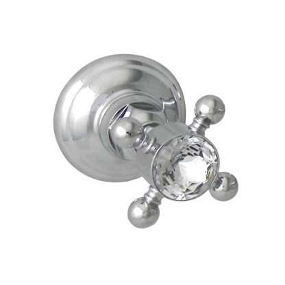 Nicolazzi Half Dome Crystal Вентиль запорный 1/2”, цвет: хром