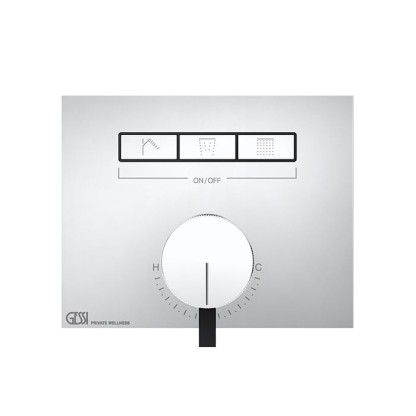 Gessi Hi-Fi Смеситель для душа, с включением до 3 источников одновременно, внешняя часть, цвет: хром