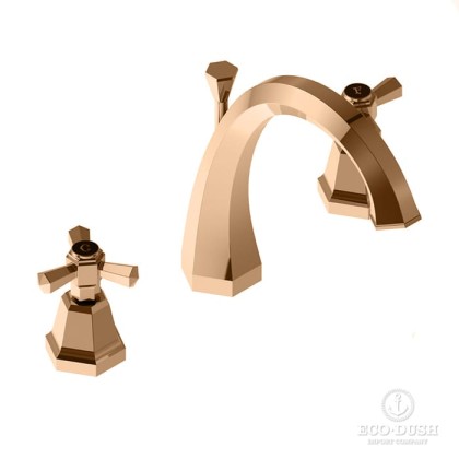 Stella Eccelsa Смеситель для раковины, 3 отв., цвет: розовое золото