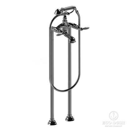 Stella Italica Leve Напольный смеситель для ванны 3274CL306 с ручным душем, цвет: хром