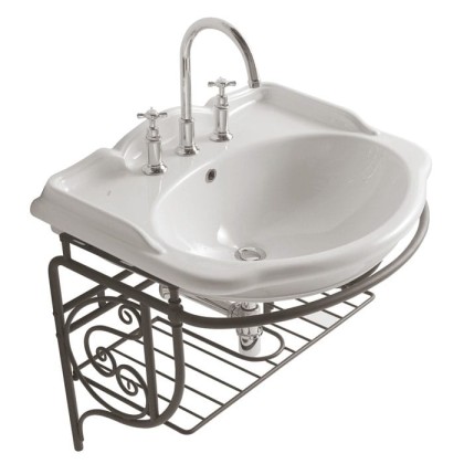 Globo Paestum Консоль подвесная 71x58x60см, на 3 отв., цвет: состаренный металл