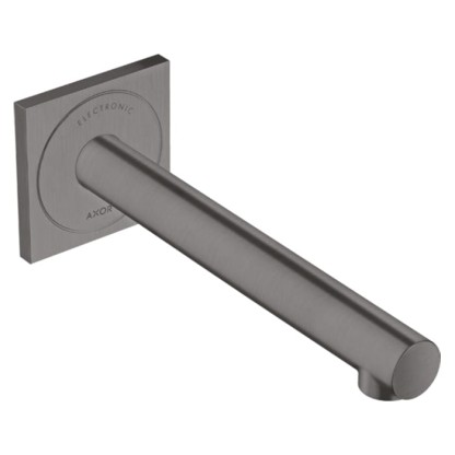 Axor Uno Смеситель для раковины, встраиваемый, излив: 22.1см., электронный, цвет: шлифованный черный хром