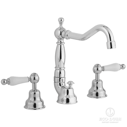 CISAL Arcana Toscana Смеситель для раковины на 3 отверстия с донным клапаном, цвет:  хром