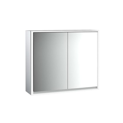 Emco Loft Зеркальный шкаф 80см., с подсветкой LED навесная модель, 2-дверки зеркальная задняя стенка