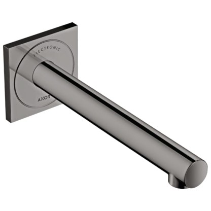Axor Uno Смеситель для раковины, встраиваемый, излив: 22.1см., электронный, цвет: полированный черный хром