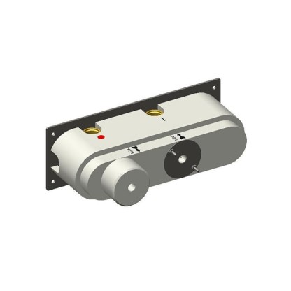 Carimali Встраиваемая часть для горизонтального прогресивного смесителя c держателем для душа, 3 выхода, цвет: хром