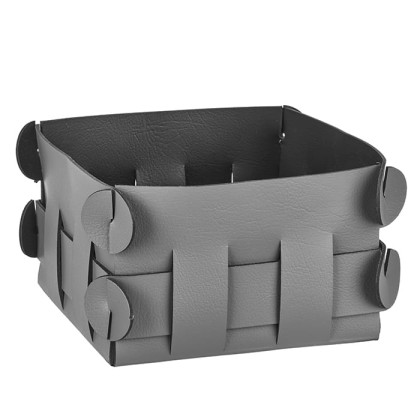 ADJ Корзинка Shlesser, 13x13xH8 см., цвет: серый/черный