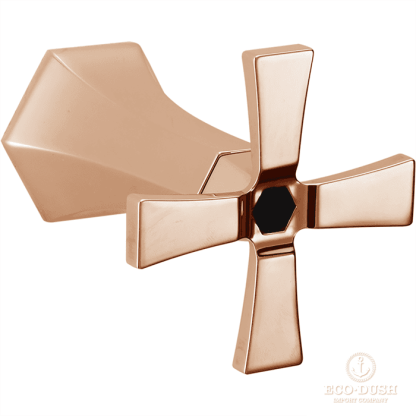 CISAL Cherie Переключатель на 2 выхода, цвет: розовое золото/черный