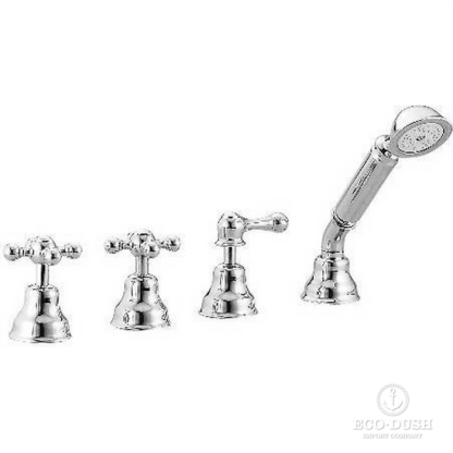 CISAL Arcana Ceramic Смеситель на борт ванны на 4 отверстия, без излива, цвет: хром