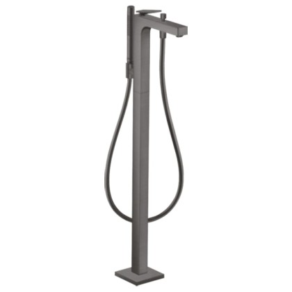 Axor Citterio Смеситель для ванны,напольный, с ручным душем, цвет: шлифованный черный хром