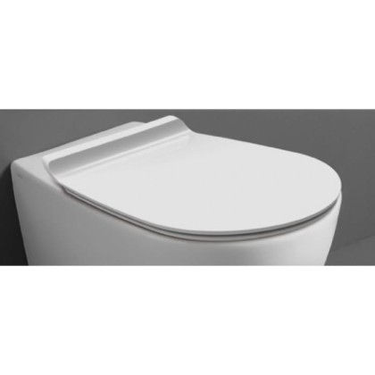 Simas Bormio Сиденье для унитаза, микролифт, цвет: белый/хром