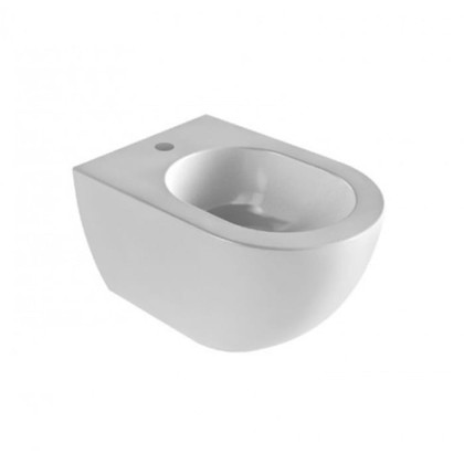 Azzurra Comoda Биде подвесное с 1 отв. под смеситель 51,5х36 см, с крепежом, цвет: Bianco lucido