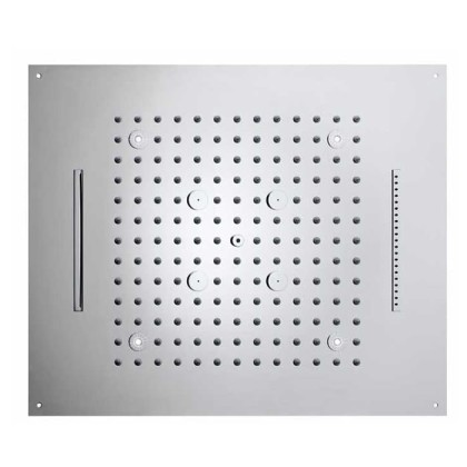 BOSSINI DREAM/4 Верхний душ 570 x 470 мм, 4 режима (дождь, каскад, водопад, туман), с 4 LED (белый), блок питания/управления, цвет: хром