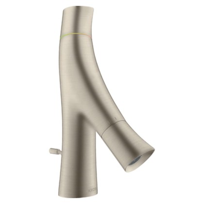 Axor Starck Organic Смеситель для раковины 50, на 1 отв., с донным клапаном, цвет: шлифованный никель