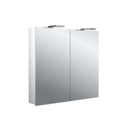 Emco Flat II Зеркальный шкаф 60см., с подсветкой LED-Leuchte, навесная модель, с подсв. для раковины, 2 дверки