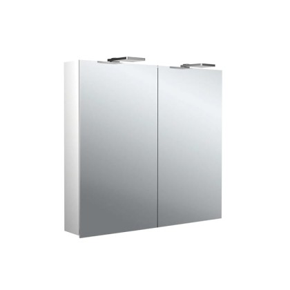 Emco Flat II Зеркальный шкаф 60см., с подсветкой LED-Leuchte, навесная модель, с подсв. для раковины, 2 дверки