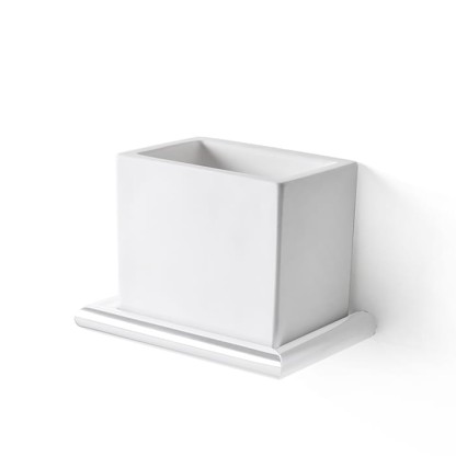 3SC Guy Стакан подвесной, композит Solid Surface, цвет: белый матовый/белый матовый