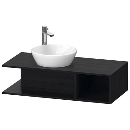 Duravit D-Neo Тумбочка подвесная компакт 100x48х26см., раковина, 1 открытое отделение на правой стороне, цвет: Black Oak