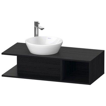 Duravit D-Neo Тумбочка подвесная компакт 100x48х26см., раковина, 1 открытое отделение на правой стороне, цвет: Black Oak