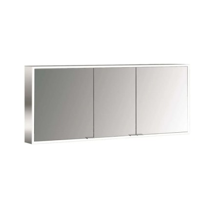 Emco Prime Зеркальный шкаф с подсветкой LED навесная модель, 1600 mm, 3-дверки, IP 20 с Lichtpaket, стеклянная задняя стенка, цвет белый