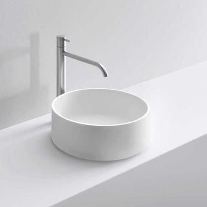 NOORTH milldue edition Раковина 37х13 см, без отв., накладная, цвет: белый