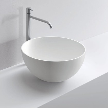 NOORTH milldue edition Раковина 45x20 см, без отв., накладная, цвет: белый