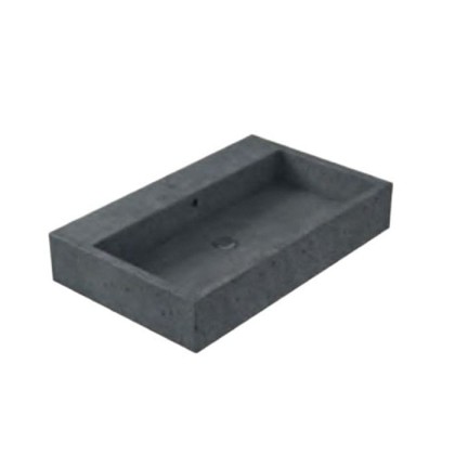 Globo Le Pietre Раковина 80х50х14 см, без отв., накладная, цвет: серый туф