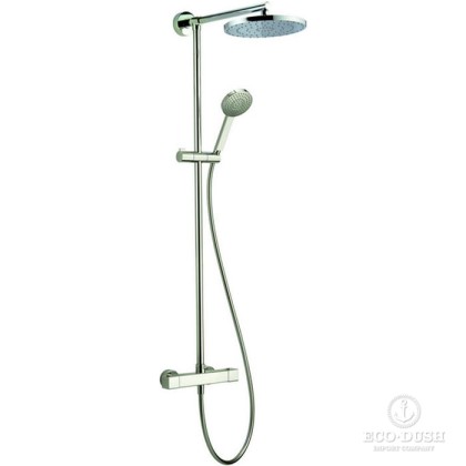 CISAL Roadster Настенная душевая система:термостатический смеситель для душа,верхний душ,ручной душ с держателем и шлангом, цвет: хром