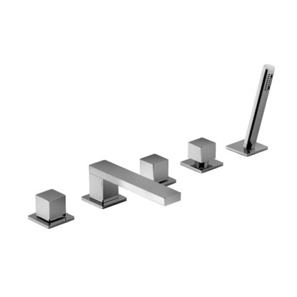 Fantini Mint Смеситель на борт ванны, цвет: нержавеющая сталь