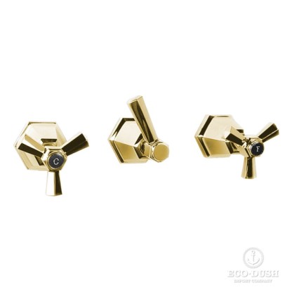 Stella Eccelsa Встраиваемый смеситель для ванны/душа 3254 с переключателем, цвет: золото 24К