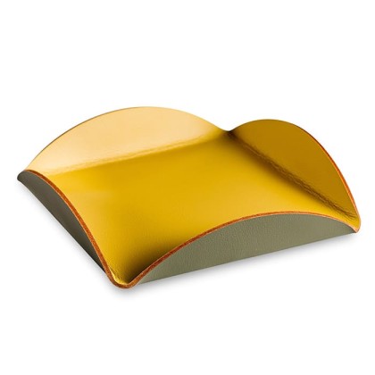 ADJ Подставка для сервировки, 15x15 см., цвет: горчичный/оливковый