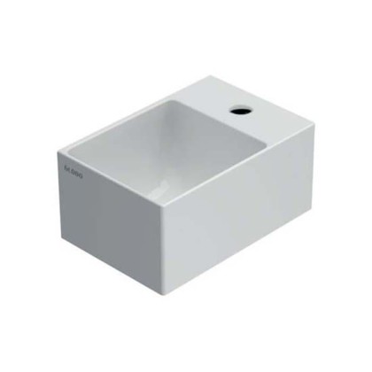 Globo T-Edge Раковина накладная 30х20хh:14 см, c 1 отв., цвет: белый