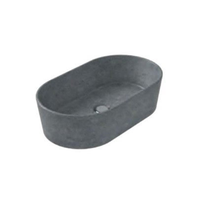 Globo Le Pietre Раковина 60х36х16 см, без отв., накладная, цвет: серый туф