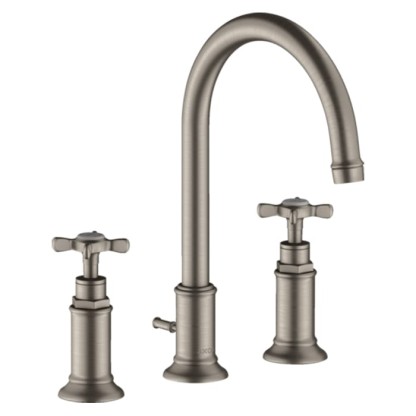 Axor Montreux Смеситель для раковины 180, на 3 отв., с донным клапаном, цвет: сталь