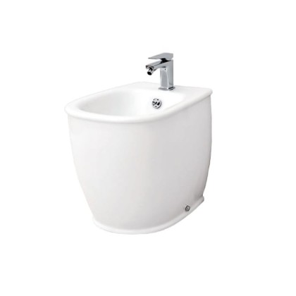Artceram Azuley Биде напольное приставное 36х52см., 1 отв., c креплением, цвет: белый