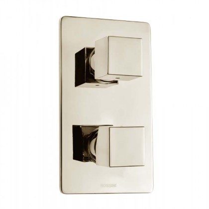 Bossini Cube Смеситель для душа, встраиваемый, с девиаторм 1/2/3/4/5, цвет: никель сатинированный