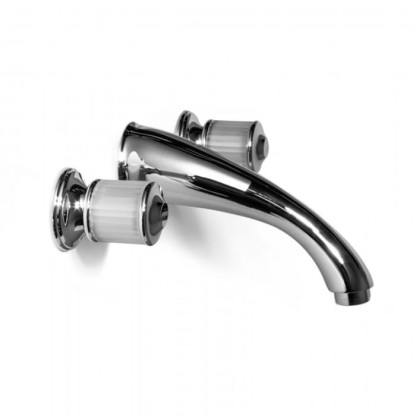 Bongio Cristallo Смеситель для раковины встроенный , Цвет: хром/белый-00