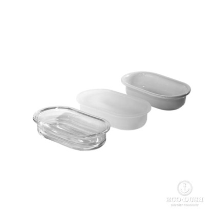 Stella Italica Мыльница без подставки, настольная, цвет: прозрачное стекло