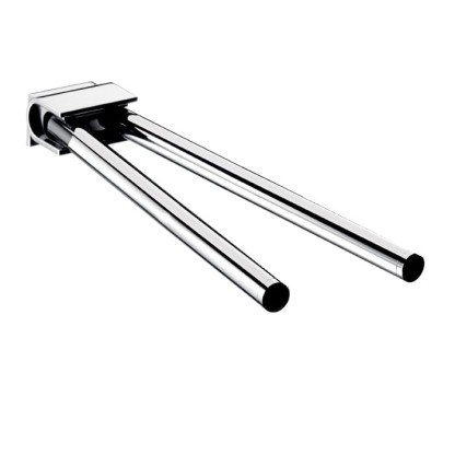 EMCO System2 Двойной повортоный держатель для полотенец, 34.6см, подвесной, цвет: хром