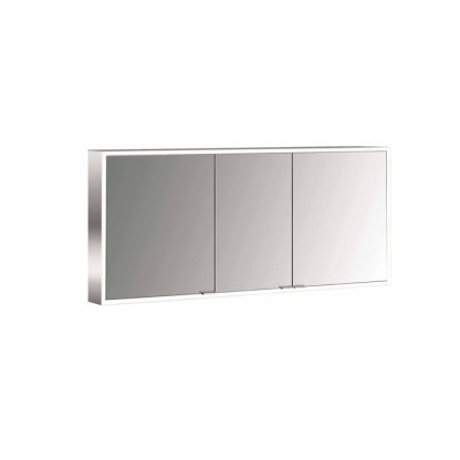 Emco Prime Зеркальный шкаф 140см., с подсветкой LED Facelift навесная модель, 3-дверки, IP 20 зеркальная задняя стенка