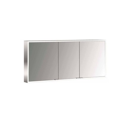 Emco Prime Зеркальный шкаф 140см., с подсветкой LED Facelift навесная модель, 3-дверки, IP 20 зеркальная задняя стенка