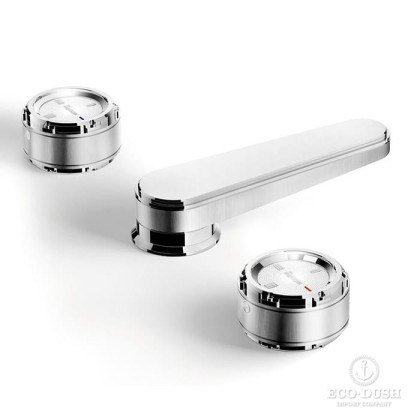 Stella Timeaster Смеситель для раковины, на 3 отв., цвет: хром/белый