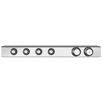 Gessi Hi-Fi Eclectic Смеситель для душа настенный встраиваемый, термостатический, с полкой, с 4 запорными кнопками, цвет: хром