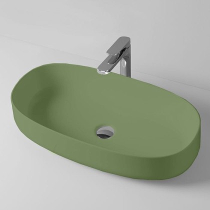 Artceram Cognac Раковина 68х35хh15см, накладная, без отв., без перелива, цвет: verde salvia