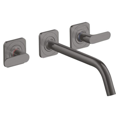 Axor Citterio M Смеситель для раковины, встраиваемый, излив: 22.6см., ручка: рычаг, цвет: шлифованный черный хром