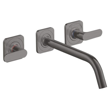 Axor Citterio M Смеситель для раковины, встраиваемый, излив: 22.6см., ручка: рычаг, цвет: шлифованный черный хром